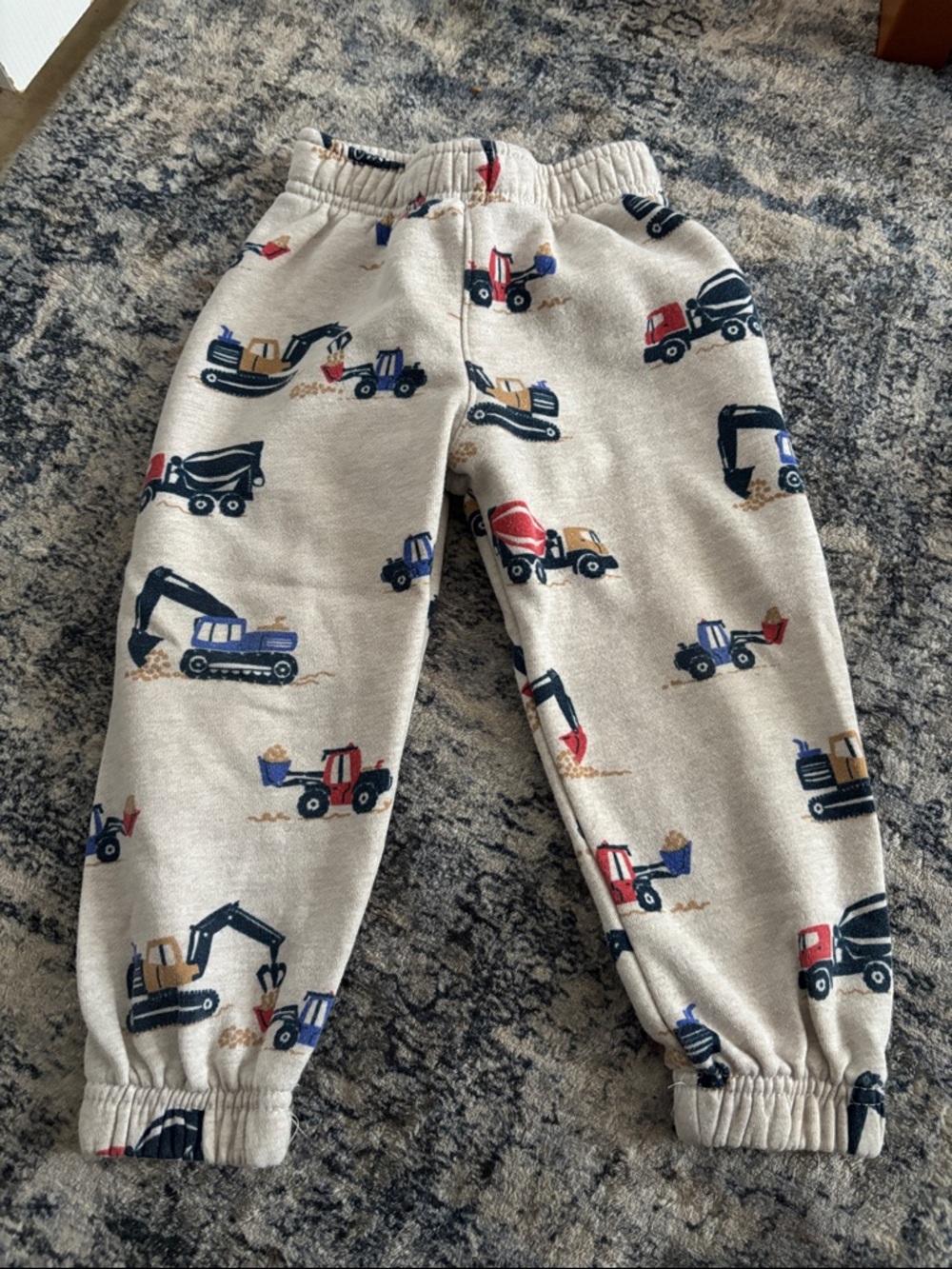 Garanimals Jogger Pants with Red & Blue Construction Print